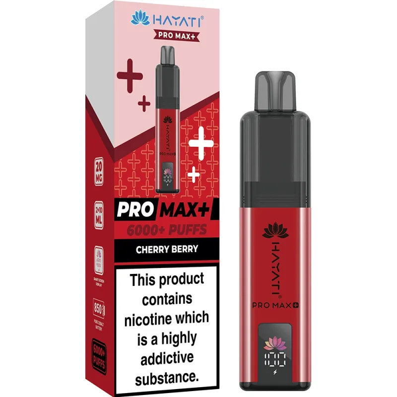 Hayati 6,000 Puffs Kits Cherry Berry