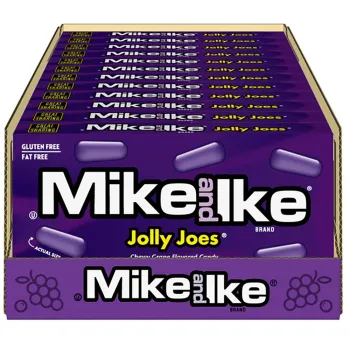 Mike & Ike Jelly Joes Flavoured Candy Box (Pack of 12)