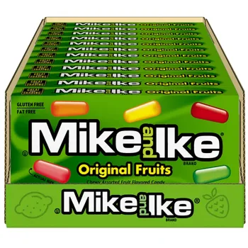 Mike & Ike Original Frutis Flavoured Candy Box (Pack of 12)