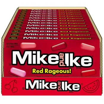Mike & Ike Red Rageous Flavoured Candy Box (Pack of 12)