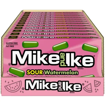 Mike & Ike Sour Watermelon Flavoured Candy Box (Pack of 12)
