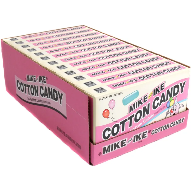 Mike & Ike Cotton Candy Flavoured Candy Box (Pack of 12)
