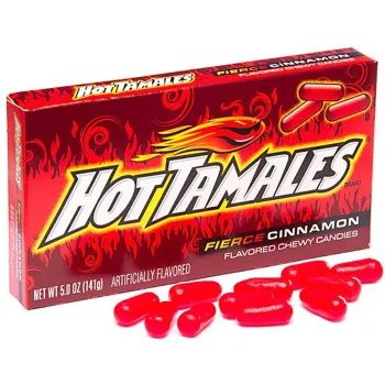 Hot Tamales Fierce Cinnamon 141g Flavoured Candy Box (Pack of 12)