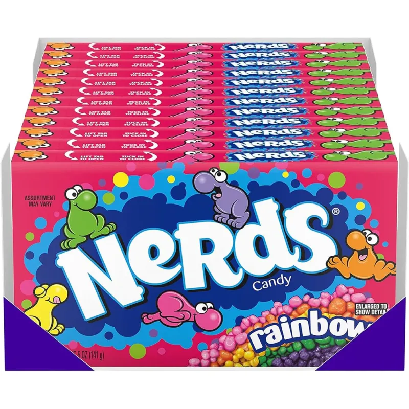 Nerds Rainbow Flavoured Candy 5OZ / 141g (Pack of 12)