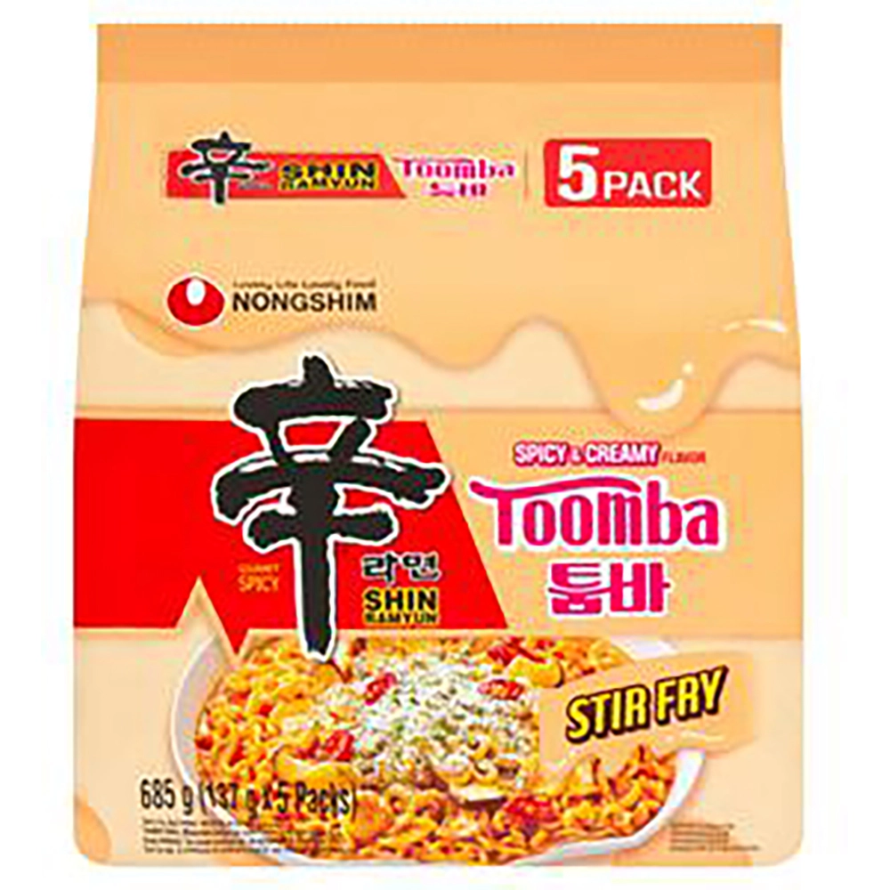Nongshim Shin Ramyun Toomba Korean Noodles 137g (Pack of 4)