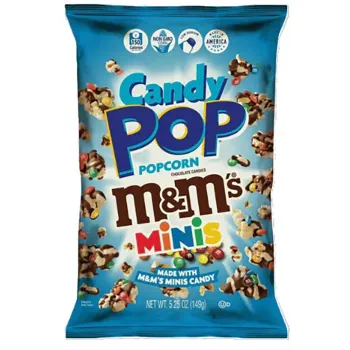 Candy Pop m & m's Minis Popcorn 149g (Pack of 12)