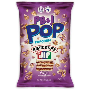 Candy Pop Grape PB & J Drizzled Popcorn 149g (Pack of 12)