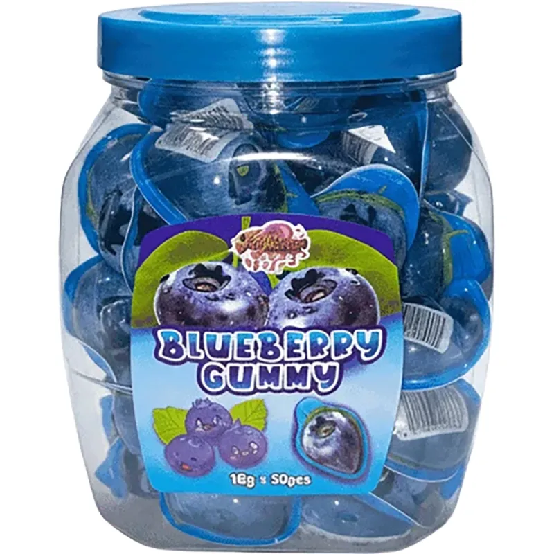 Cravings Gummy Blue Raspberry Flavoured 10g Candy Jar (Pack of 50)