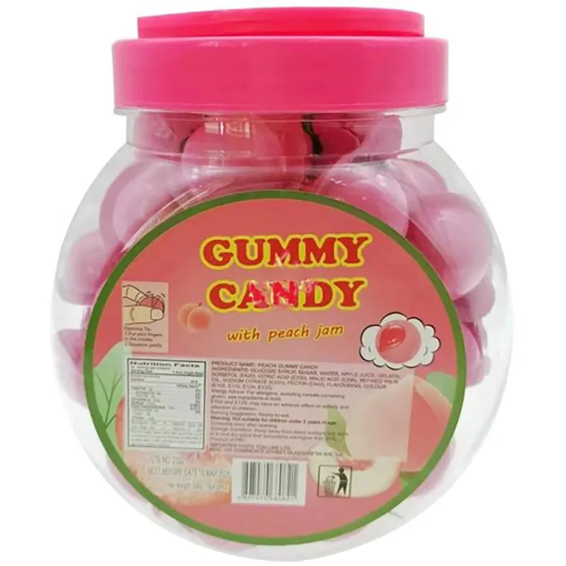 Cravings Gummy Peach Flavoured 10g Candy Jar (Pack of 50)