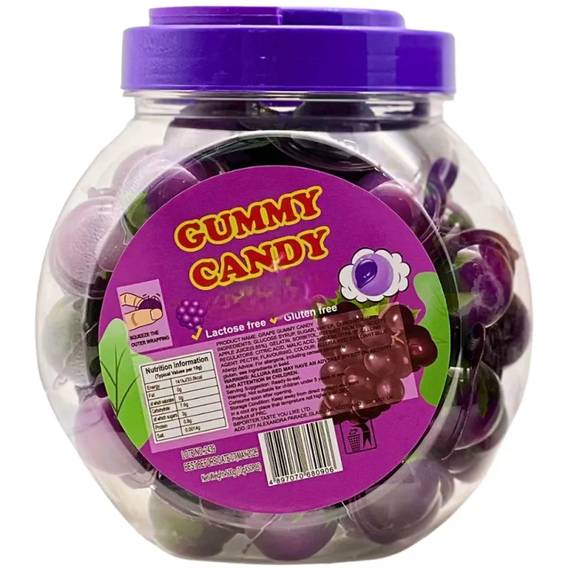 Cravings Gummy Grape Flavoured 10g Candy Jar (Pack of 50)