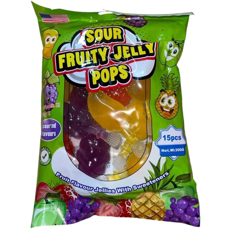 Sour Fruity Jelly Bags (Pack of 15)