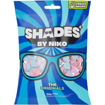 Shades By Niko Original Flavoured Sweets 150g (Pack of 18)