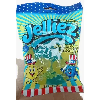 Snak Brands Blue Raspberry Lemonade Flavoured Jelliez Pops 25g (Pack of 12)