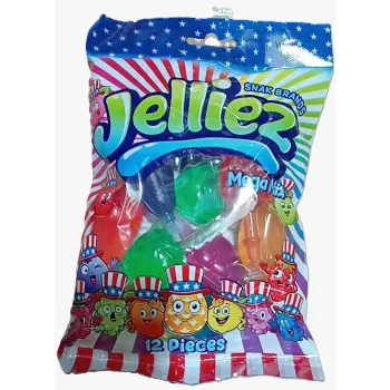 Snak Brands Mega Mix Flavoured Jelliez Pops 25g (Pack of 12)