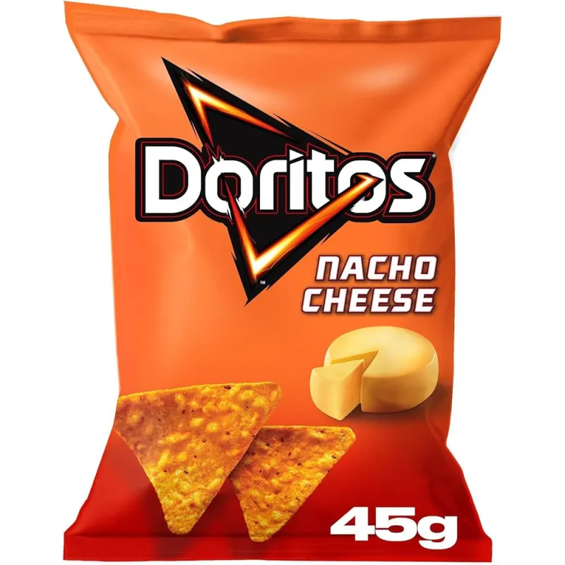 Doritos Nacho Cheese Chips 45g (Pack of 25)