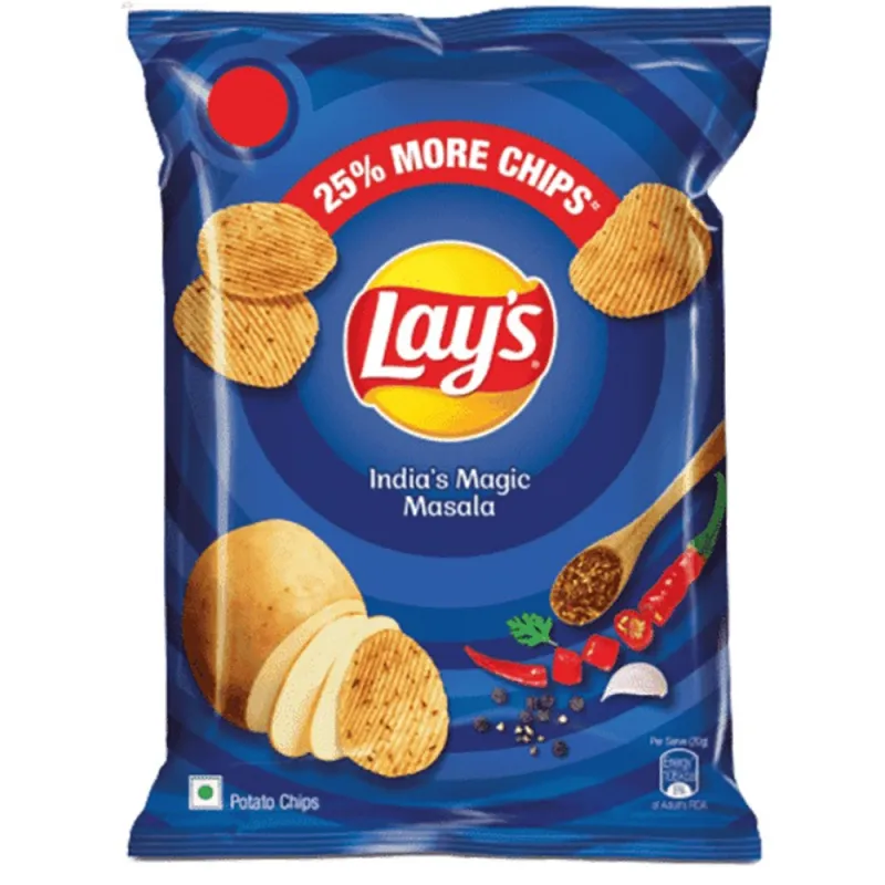 Lays Magic Masala Flavour 50g Potato Chips (Pack of 30)