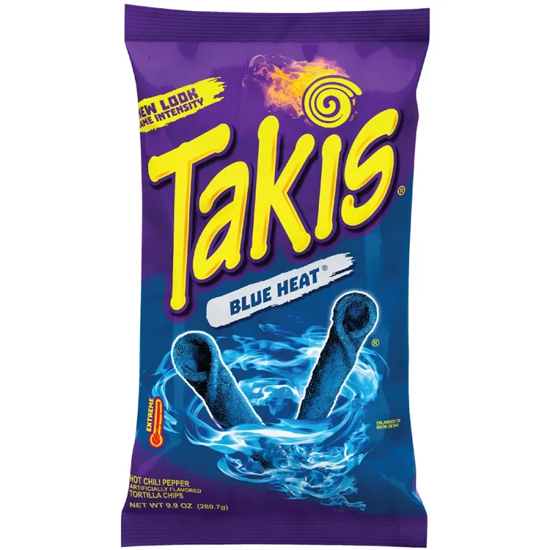 Takis Blue Heat 3.25OZ / 92.3g Chips (Pack of 20)