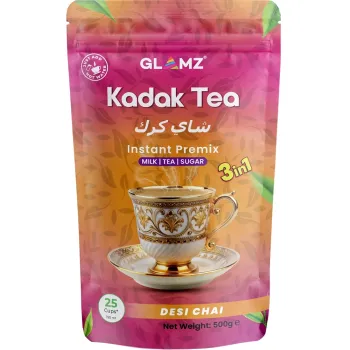 Glamz 3 in 1 Instant Premix Cardamom Desi Chai 500g