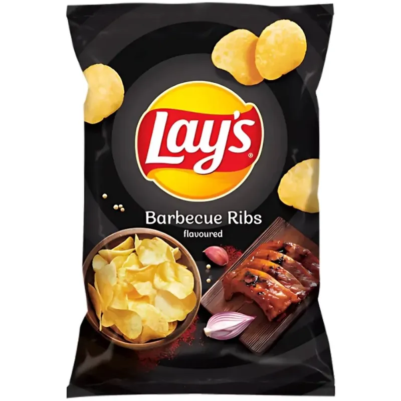 Lays Barbecue Flavour Chips 125g (Pack of 21)