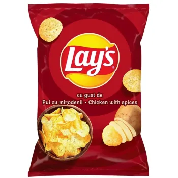 Lays Chicken With Spices Flavour Chips 125g (Pack of 21)