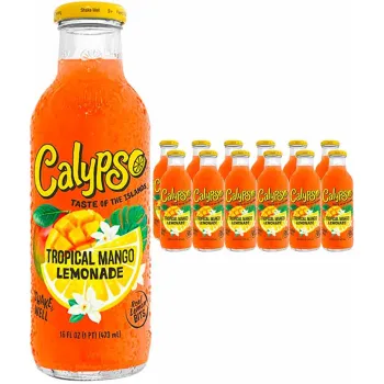 Calypso Tropical Mango Lemonade Flavour 473ml (Pack of 12)
