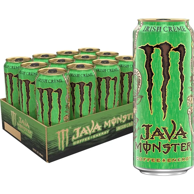 Java Monster Irish Creme Coffee + Energy Drink 473ml (Pack of 12)