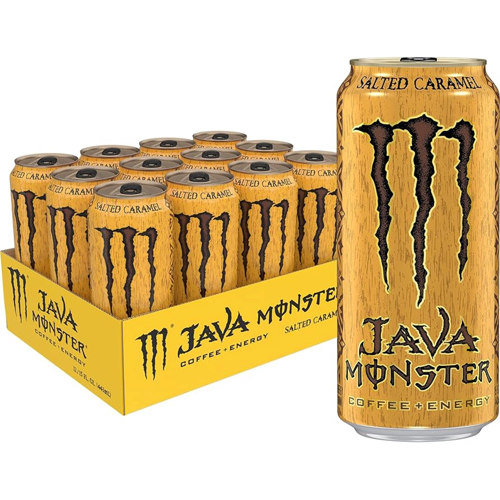 Java Monster Salted Caramel  Coffee + Energy Drink 473ml (Pack of 12)