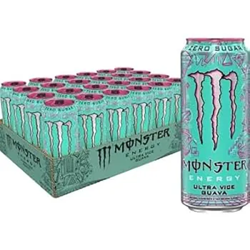 Monster Ultra Vice Guava Energy Drink 500ml (Pack of 24)