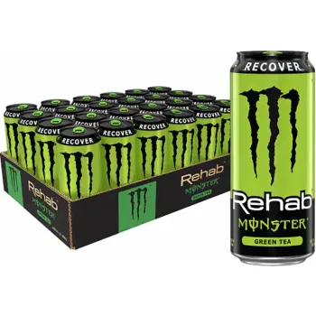 Monster Rehab Green Tea Energy Drink 500ml (Pack of 24)