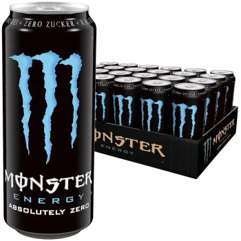 Monster Absolute Zero Energy Drink 500ml (Pack of 24)