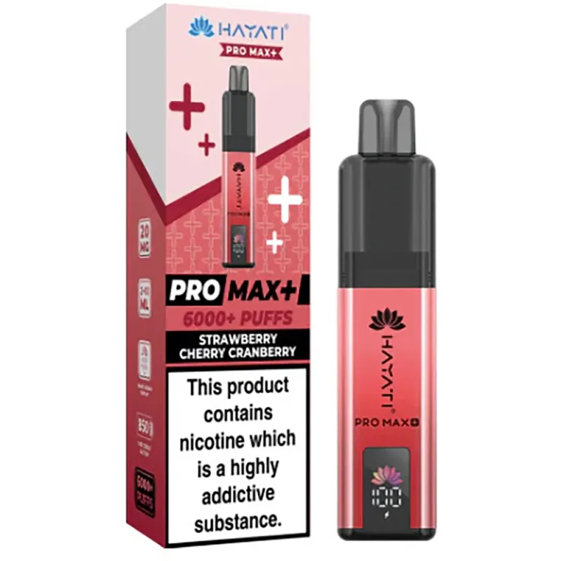 Hayati 6,000 Puffs Kits Strawberry Cherry Cranberry