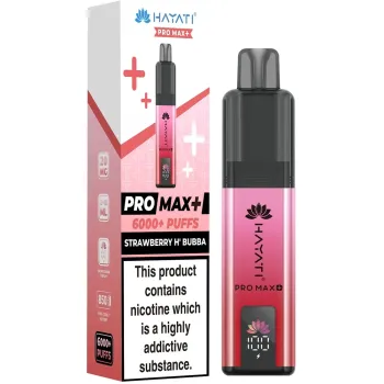 Hayati 6,000 Puffs Kits Strawberry H.Bubba