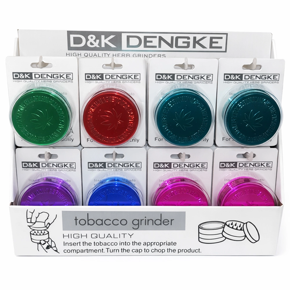 D & K 55mm Shiny Acrylic Grinder (Pack of 24)
