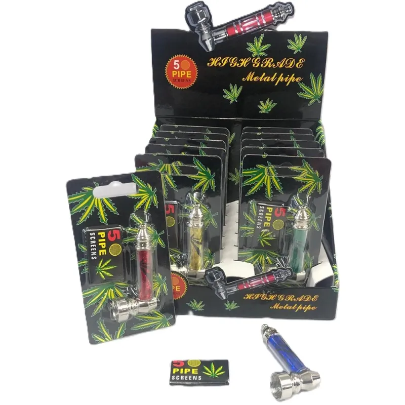 Metal Pipe Small (Pack of 12)