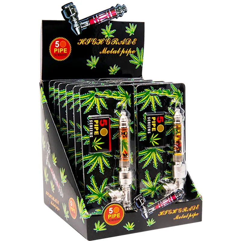 Metal Pipe Large (Pack of 12)