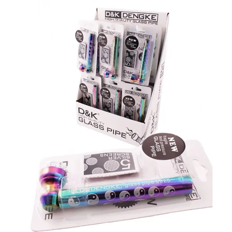 D & K High Quality Glass New Glass Pipe (Pack of 24)