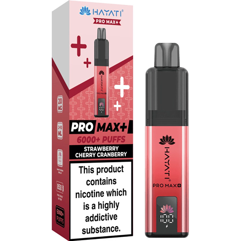 Hayati 6,000 Puffs Kits Strawberry Raspberry Cherry 