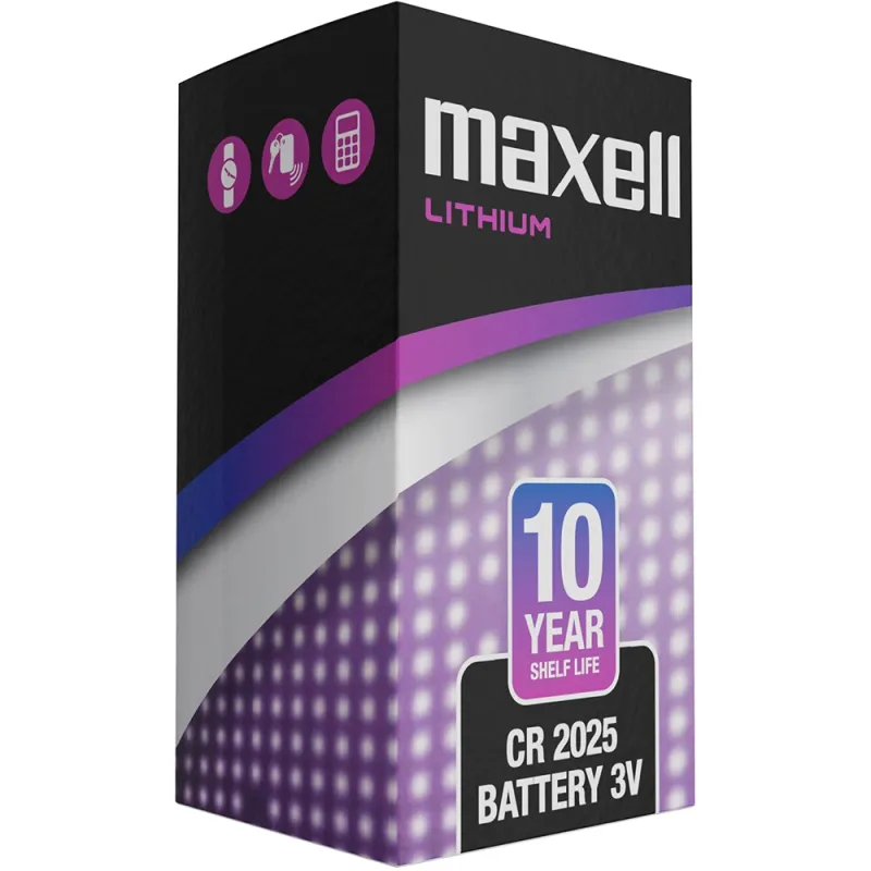 Maxell 3V 2025 Lithium Coin Cell (Pack of 10) 2025