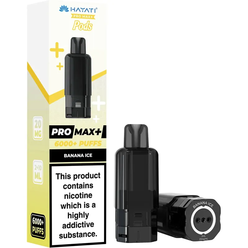 Hayati 6,000 Puffs Prefilled Pods Banana Ice