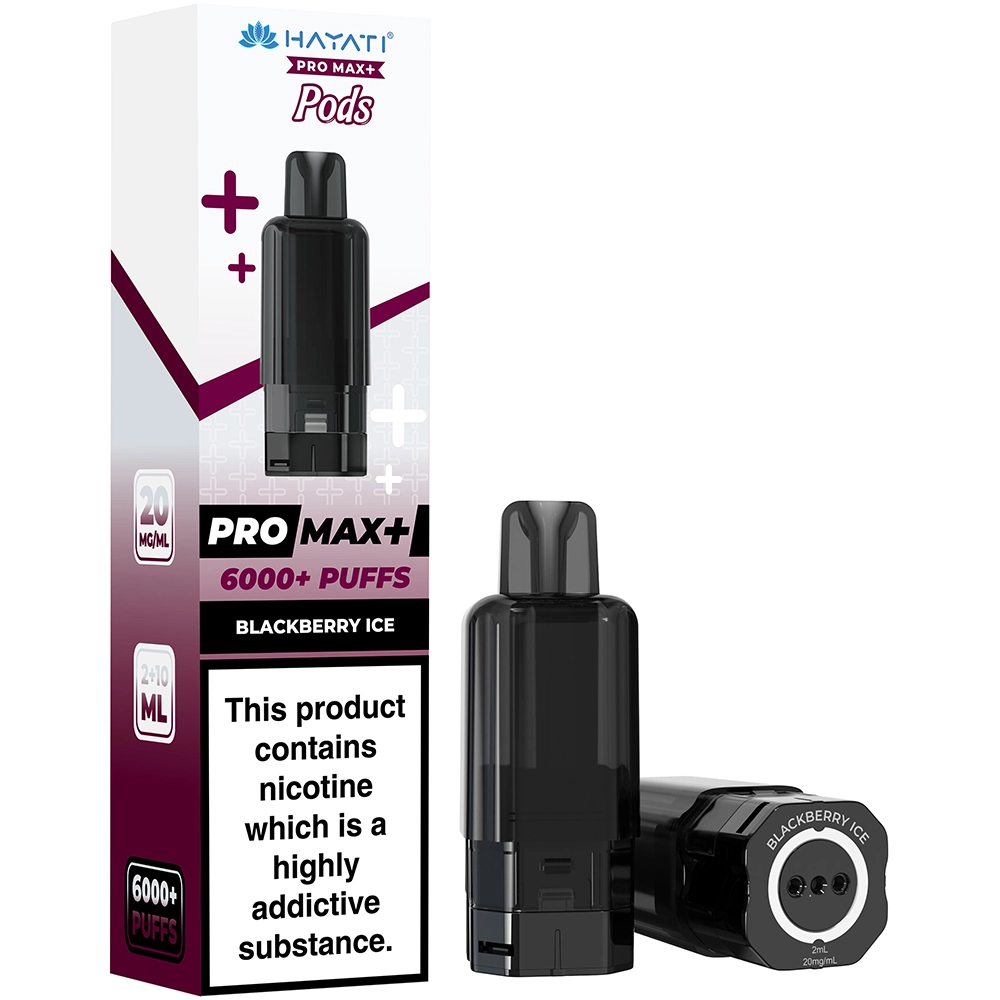Hayati 6,000 Puffs Prefilled Pods Blackberry Ice 