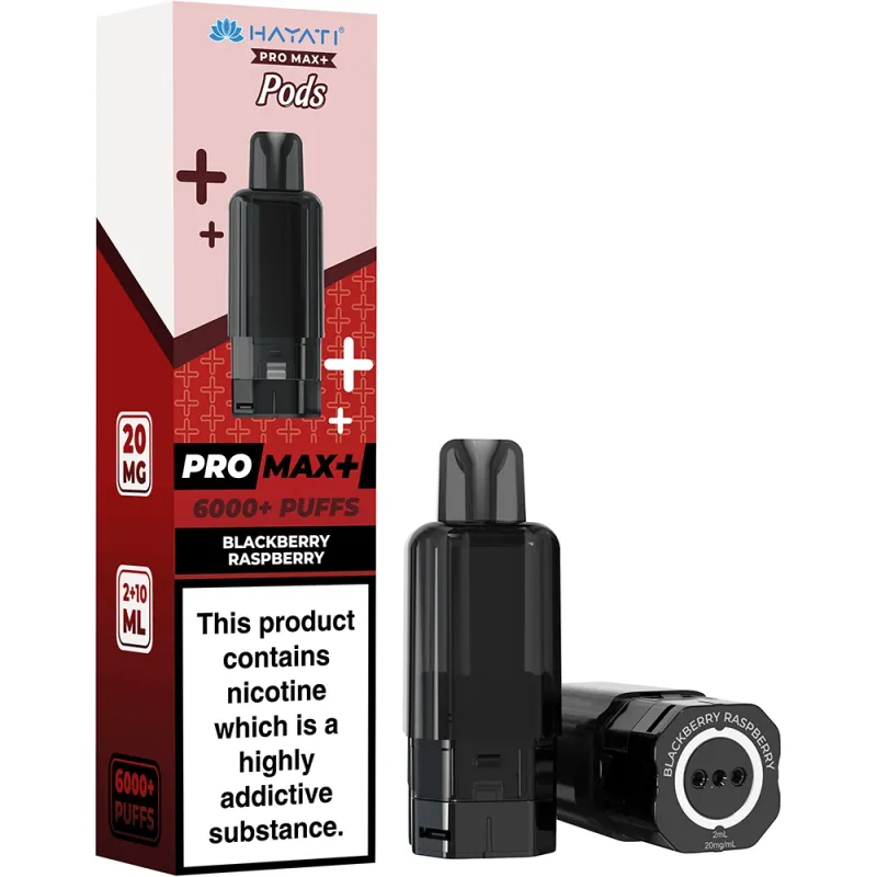 Hayati 6,000 Puffs Prefilled Pods Blackberry Raspberry
