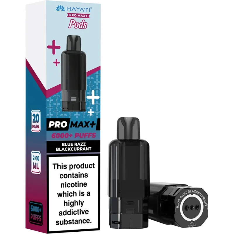 Hayati 6,000 Puffs Prefilled Pods Blue Razz Blackcurrant