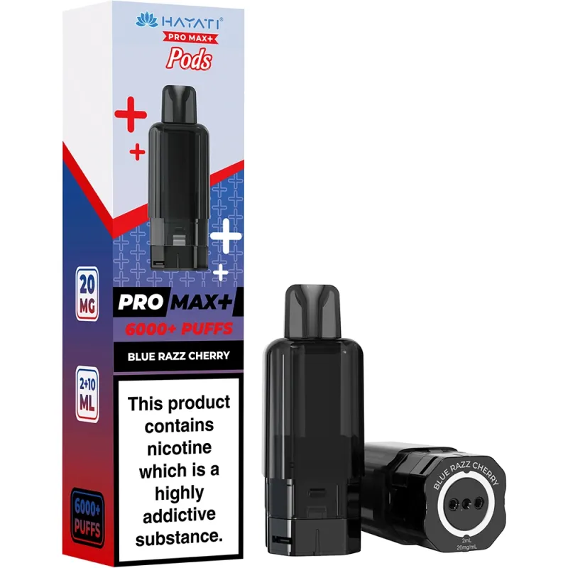 Hayati 6,000 Puffs Prefilled Pods Blue Razz Cherry
