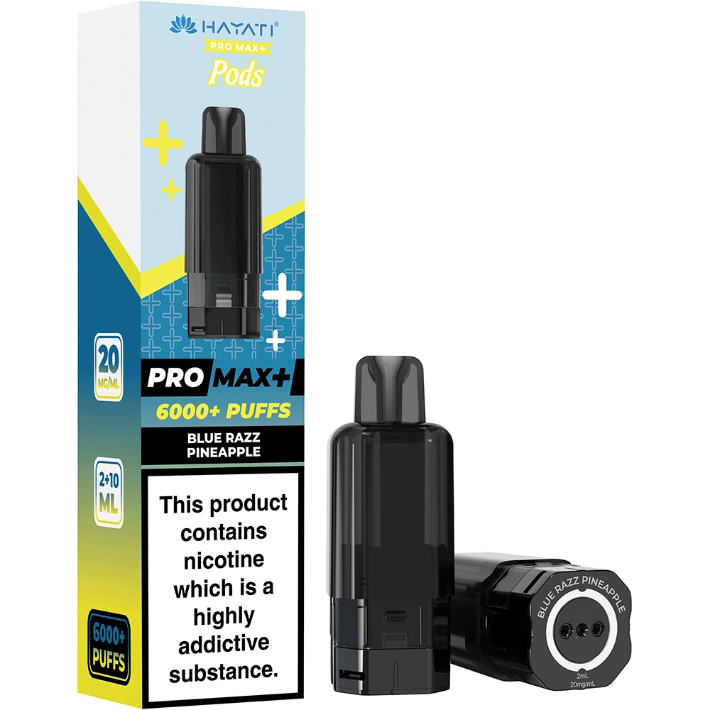 Hayati 6,000 Puffs Prefilled Pods Blue Razz Pineapple 