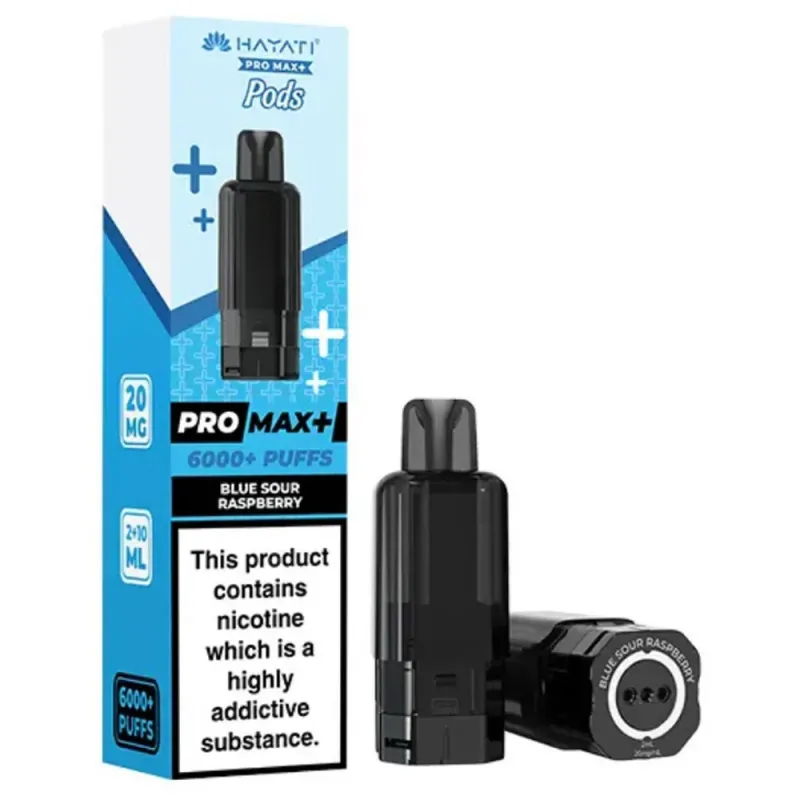 Hayati 6,000 Puffs Prefilled Pods Blue Sour Raspberry