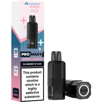 Hayati 6,000 Puffs Prefilled Pods Blueberry Bubblegum