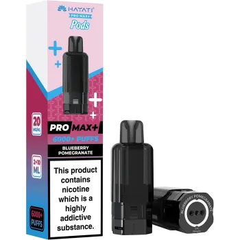 Hayati 6,000 Puffs Prefilled Pods Blueberry Pomegranate