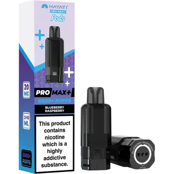 Hayati 6,000 Puffs Prefilled Pods Blueberry Raspberry