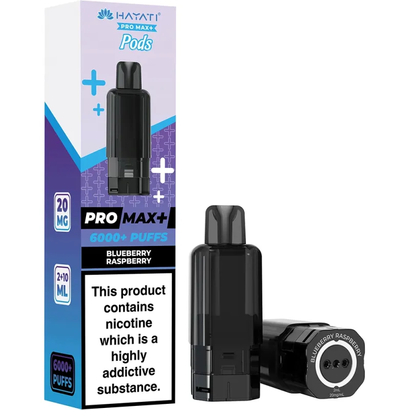 Hayati 6,000 Puffs Prefilled Pods Blueberry Raspberry