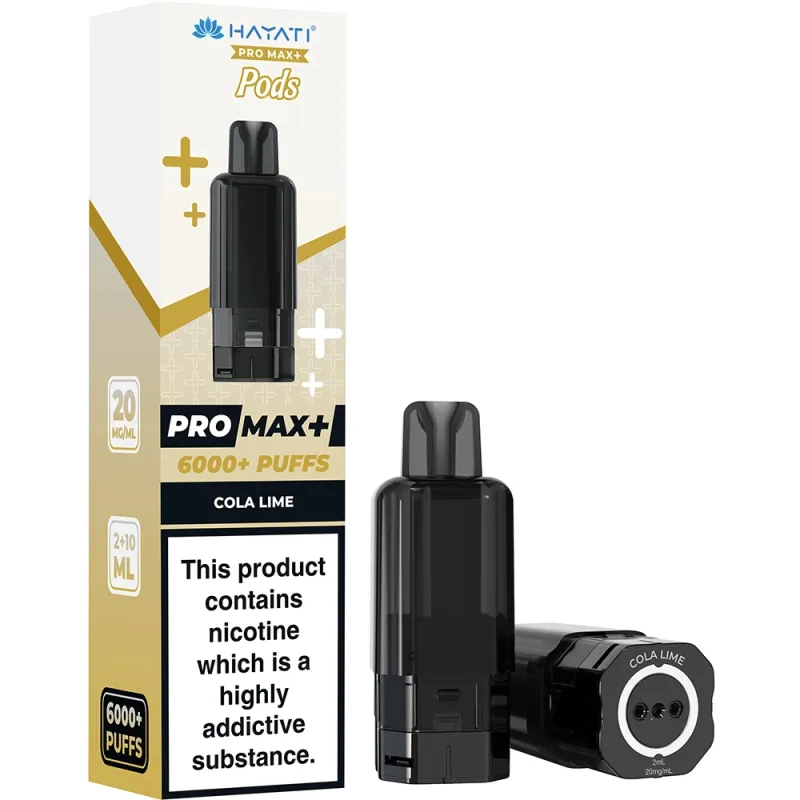 Hayati 6,000 Puffs Prefilled Pods Cola Lime